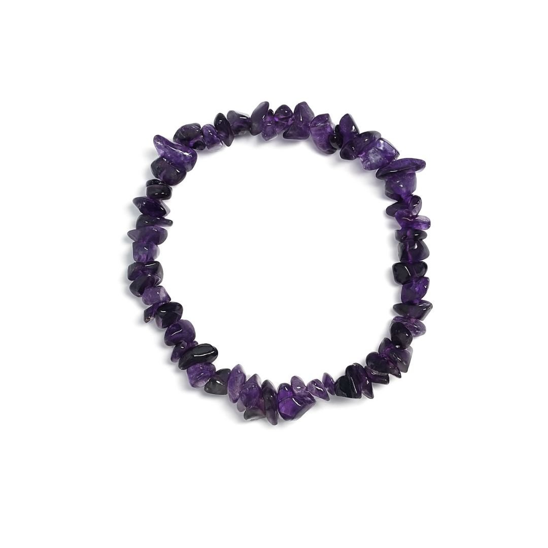 Amethyst Chip Bracelet