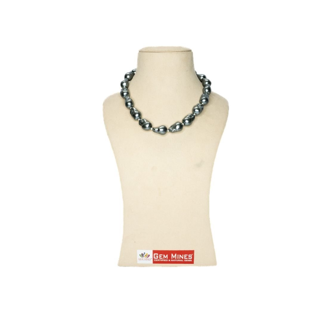 Gray Shell Pearl Mala